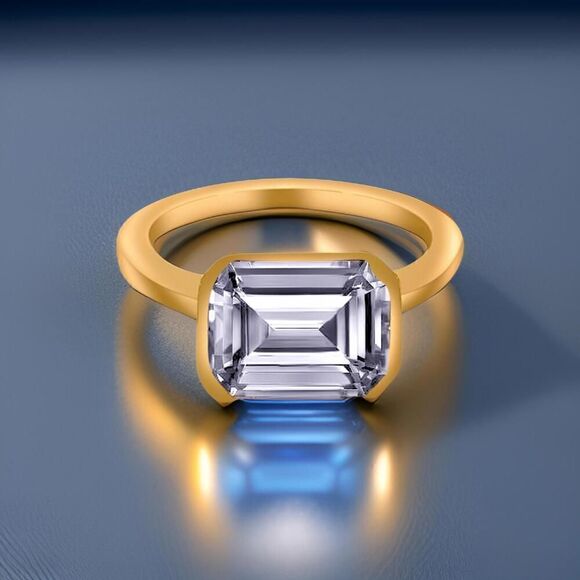 Natural Aquamarine Ring 6.5 14k Yellow Gold 2.94 TCW Certified $2,190 221346 - Picture 10 of 12